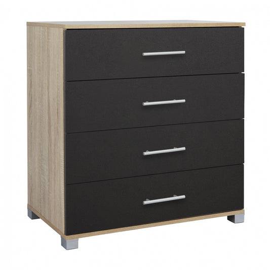 ΣΥΡΤΑΡΙΕΡΑ ΜΕΛΑΜΙΝΗΣ BRIANA ME 4 ΣΥΡΤΑΡΙΑ SONAMA ΓΚΡΙ 75x40x83