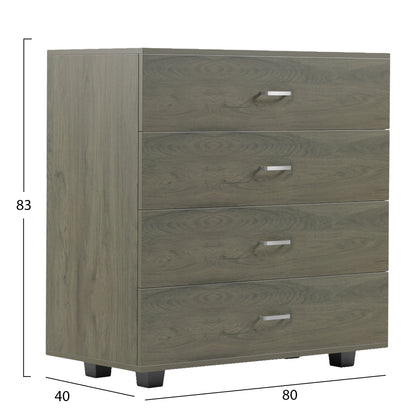 ΣΥΡΤΑΡΙΕΡΑ ΜΕΛΑΜΙΝΗΣ THORG ME 4 ΣΥΡΤΑΡΙΑ DARK OLIVE 80x40x83