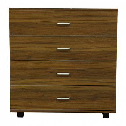 THORG MELAMINE CHEST OF DRAWERS WITH 4 DRAWERS WALNUT 80x40x83