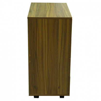 THORG MELAMINE CHEST OF DRAWERS WITH 4 DRAWERS WALNUT 80x40x83