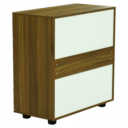 THORG MELAMINE CHEST OF DRAWERS WITH 4 DRAWERS WALNUT 80x40x83