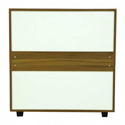 THORG MELAMINE CHEST OF DRAWERS WITH 4 DRAWERS WALNUT 80x40x83
