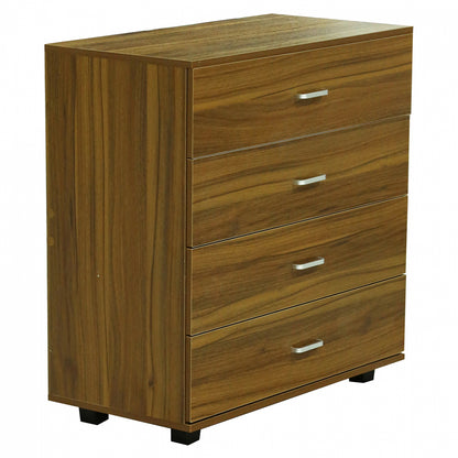 THORG MELAMINE CHEST OF DRAWERS WITH 4 DRAWERS WALNUT 80x40x83