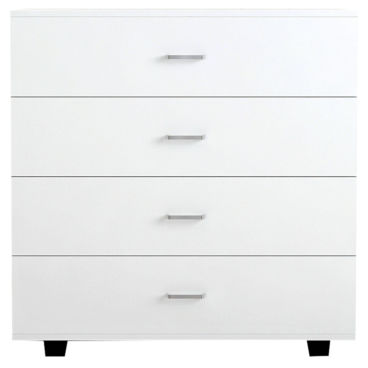 THORG MELAMINE CHEST OF DRAWERS WITH 4 DRAWERS WHITE 80x40x83