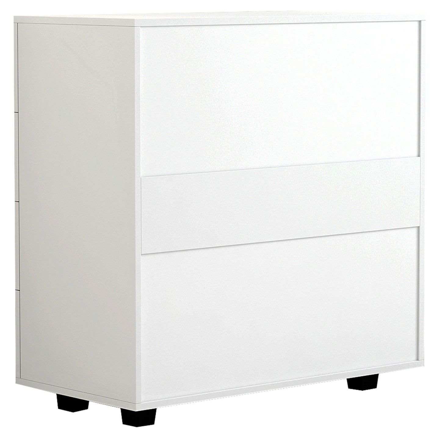 THORG MELAMINE CHEST OF DRAWERS WITH 4 DRAWERS WHITE 80x40x83