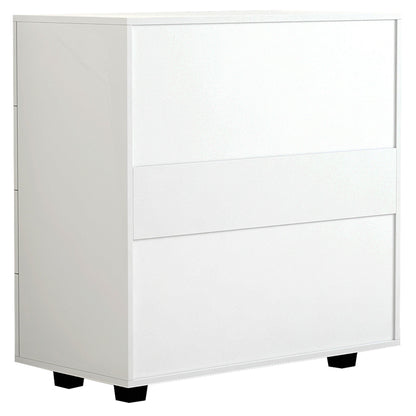 THORG MELAMINE CHEST OF DRAWERS WITH 4 DRAWERS WHITE 80x40x83