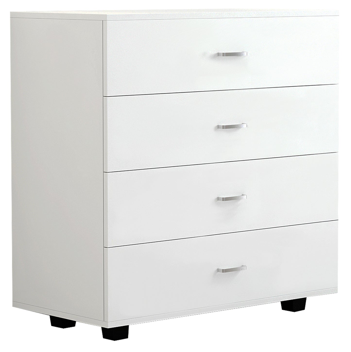 THORG MELAMINE CHEST OF DRAWERS WITH 4 DRAWERS WHITE 80x40x83