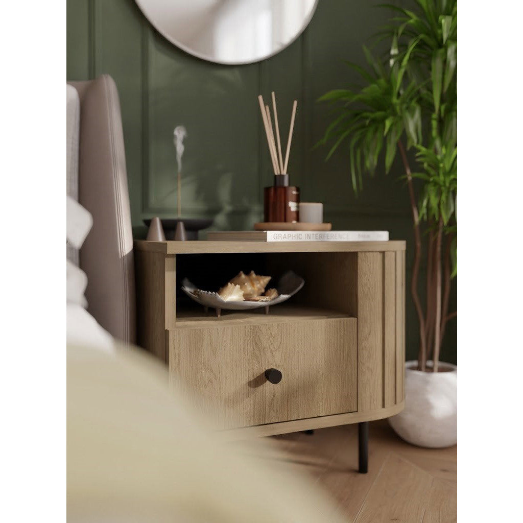 Κομοδίνο Ovelia Δεξιά Φυσικό 48x41.5x45