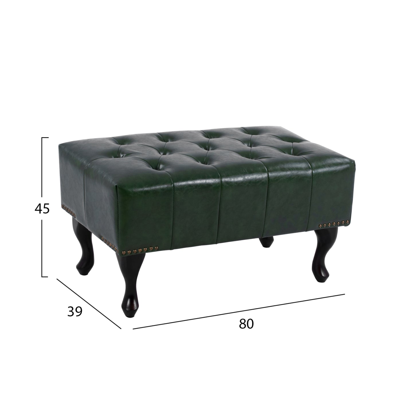 ΤΑΜΠΟΥΡΕ ΥΠΟΠΟΔΙΟ T. CHESTERFIELD EMMA PU ΚΥΠΑΡΙΣΣΙ ΜΑΥΡΑ ΠΟΔΙΑ 80x45x39