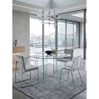 Crystal Round Table 120x120x75