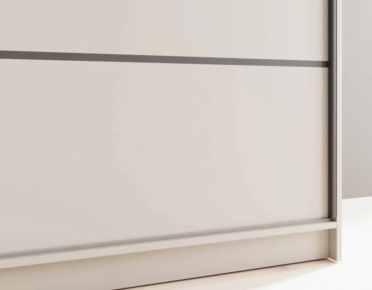 Shelvia 180 Sliding Wardrobe Cashmere 180x58x215