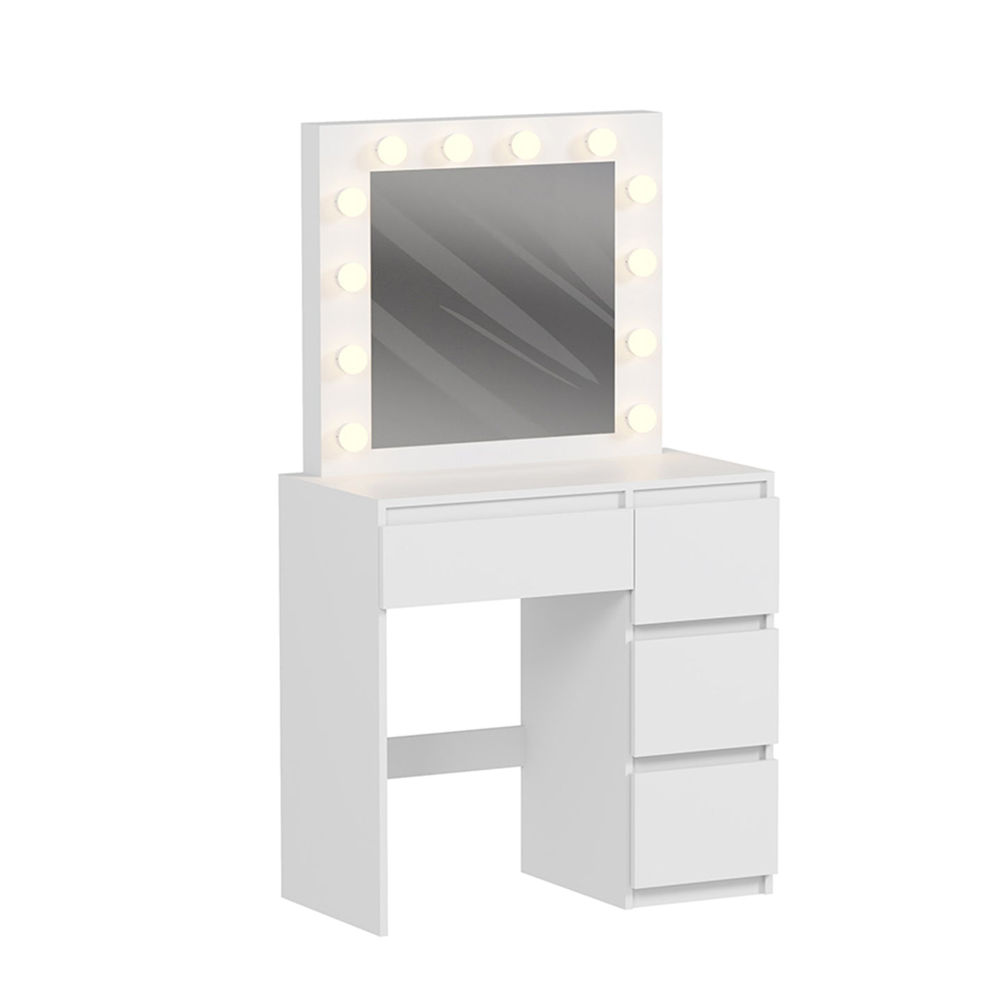 ΤΟΥΑΛΕΤΑ ΜΕ ΦΩΤΙΣΜΟ LED & ΣΥΡΤΑΡΙΑ KEITLIN ΜΕΛΑΜΙΝΗ ΣΕ ΛΕΥΚΟ 80x40x140
