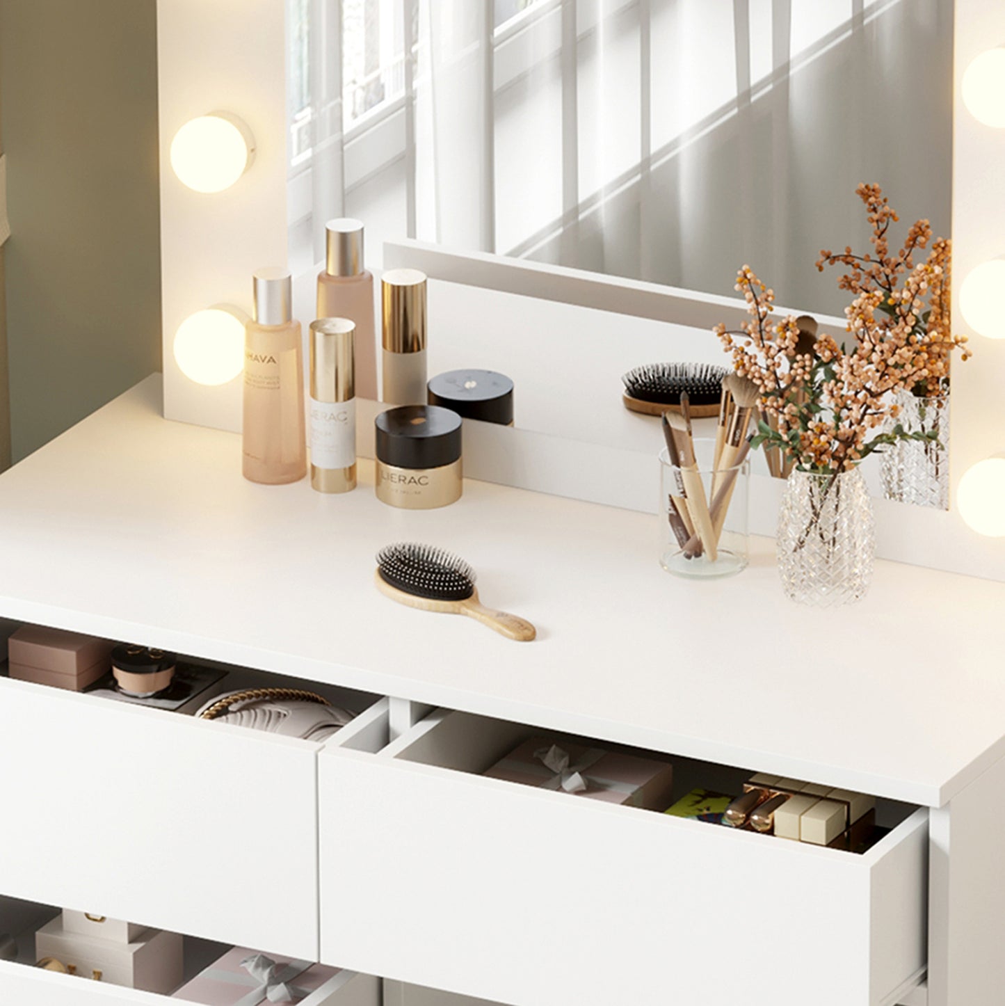 ΤΟΥΑΛΕΤΑ ΜΕ ΦΩΤΙΣΜΟ LED & ΣΥΡΤΑΡΙΑ BEYON ΜΕΛΑΜΙΝΗ ΣΕ ΛΕΥΚΟ 80x40x140