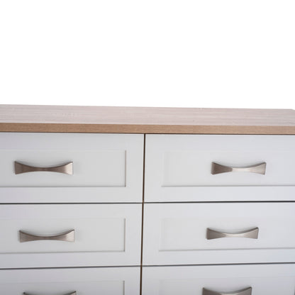MILANI DRESSING TABLE WITH 6 DRAWERS SONAMA WHITE 120x40x76