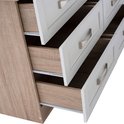 MILANI DRESSING TABLE WITH 6 DRAWERS SONAMA WHITE 120x40x76