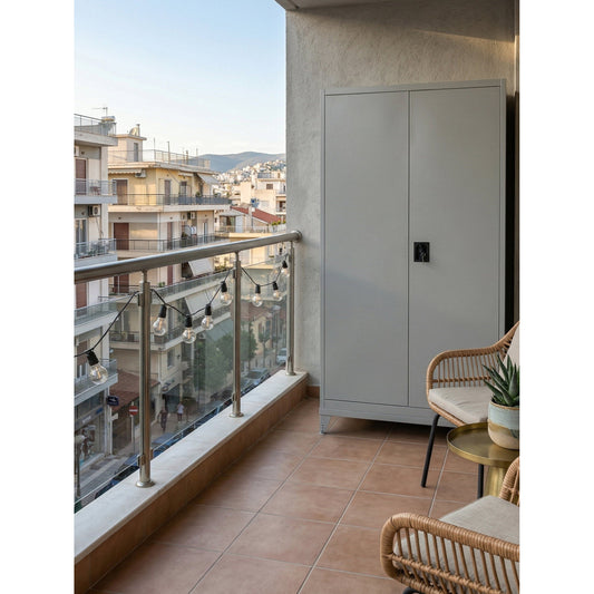 Μεταλλική Ντουλάπα Damian 2D 85x39x185