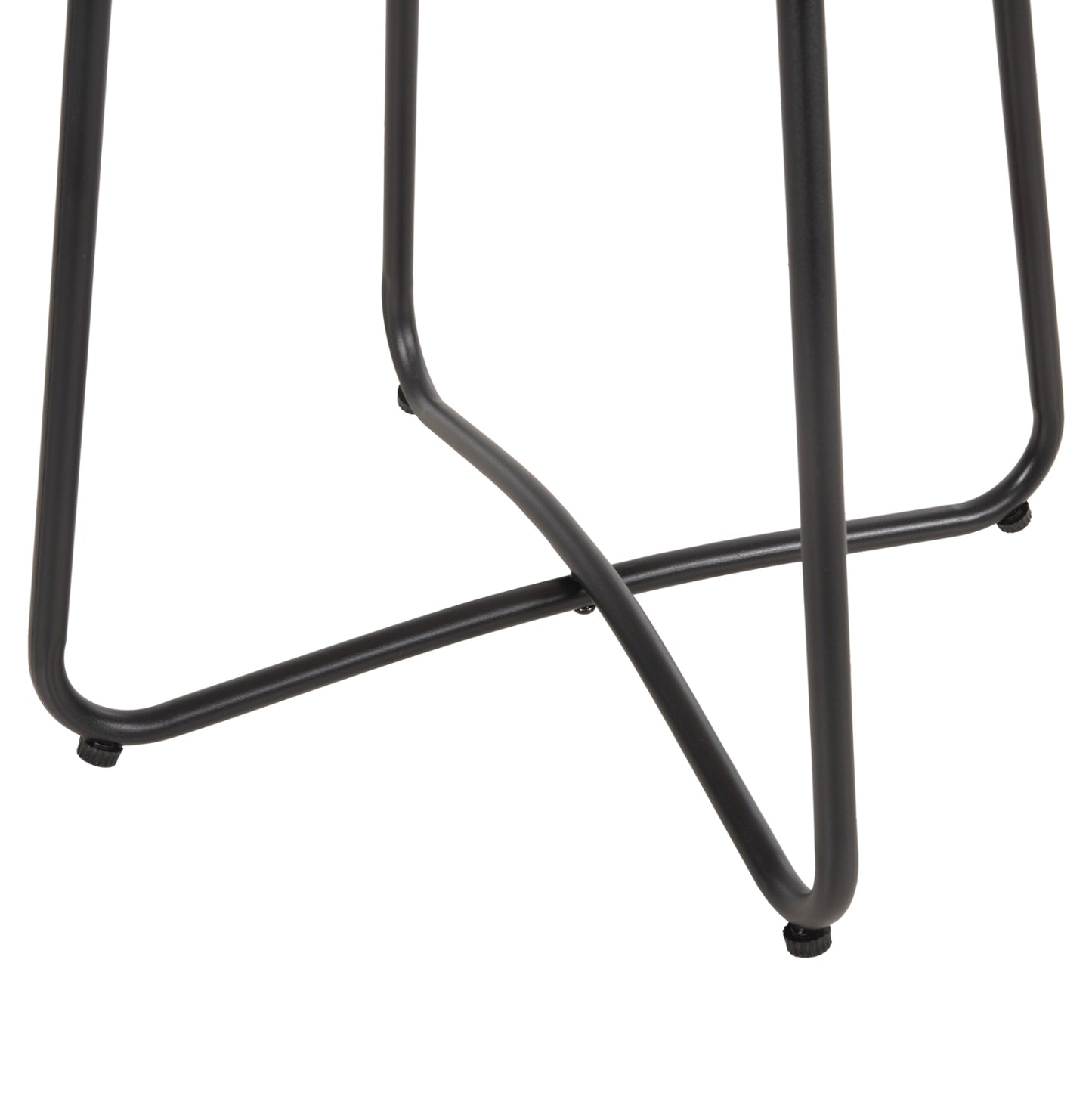 ΤΡΑΠΕΖΑΚΙ GERRY ΜΕ WICKER ΜΠΕΖ ΜΑΥΡΟ ΜΕΤΑΛ. ΣΚΕΛΕΤΟ 50x50x47,5