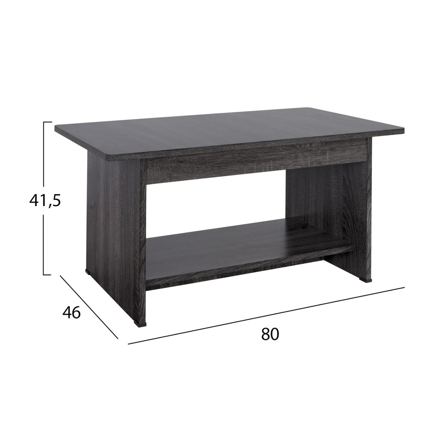 ΤΡΑΠΕΖΑΚΙ ΣΑΛΟΝΙΟΥ HAYDEN ΣΕ ΑΝΘΡΑΚΙ ΧΡΩΜΑ 80x41,5x46