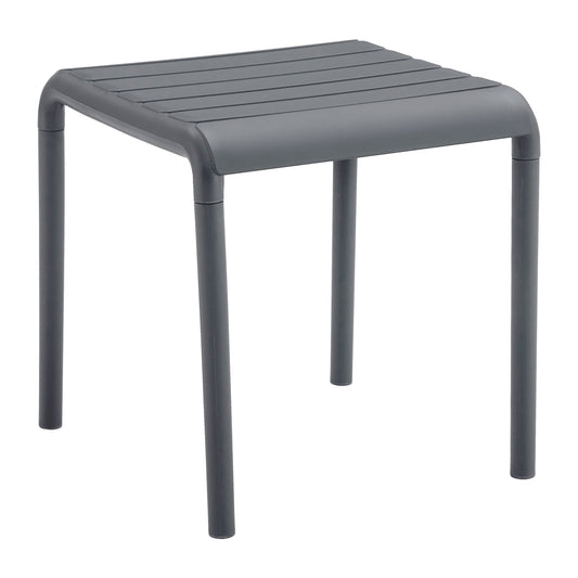 KORVER SQUARE COFFEE TABLE POLYPROPYLENE IN GREY 45x45x47
