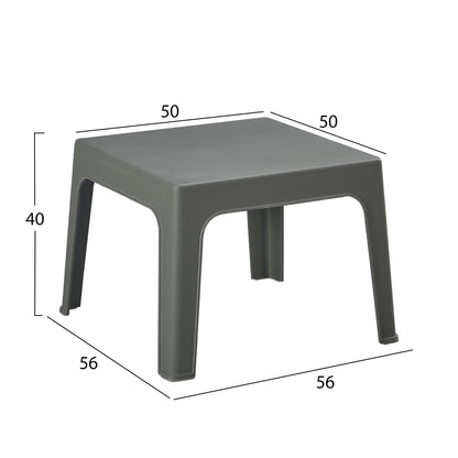 ΤΡΑΠΕΖΑΚΙ ΤΕΤΡΑΓΩΝΟ SLEEK ΠΟΛΥΠΡΟΠΥΛΕΝΙΟ ΣΕ DARK OLIVE 56x56x40