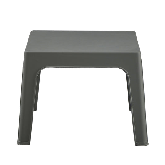SQUARE COFFEE TABLE SLEEK POLYPROPYLENE IN DARK OLIVE 56x56x40