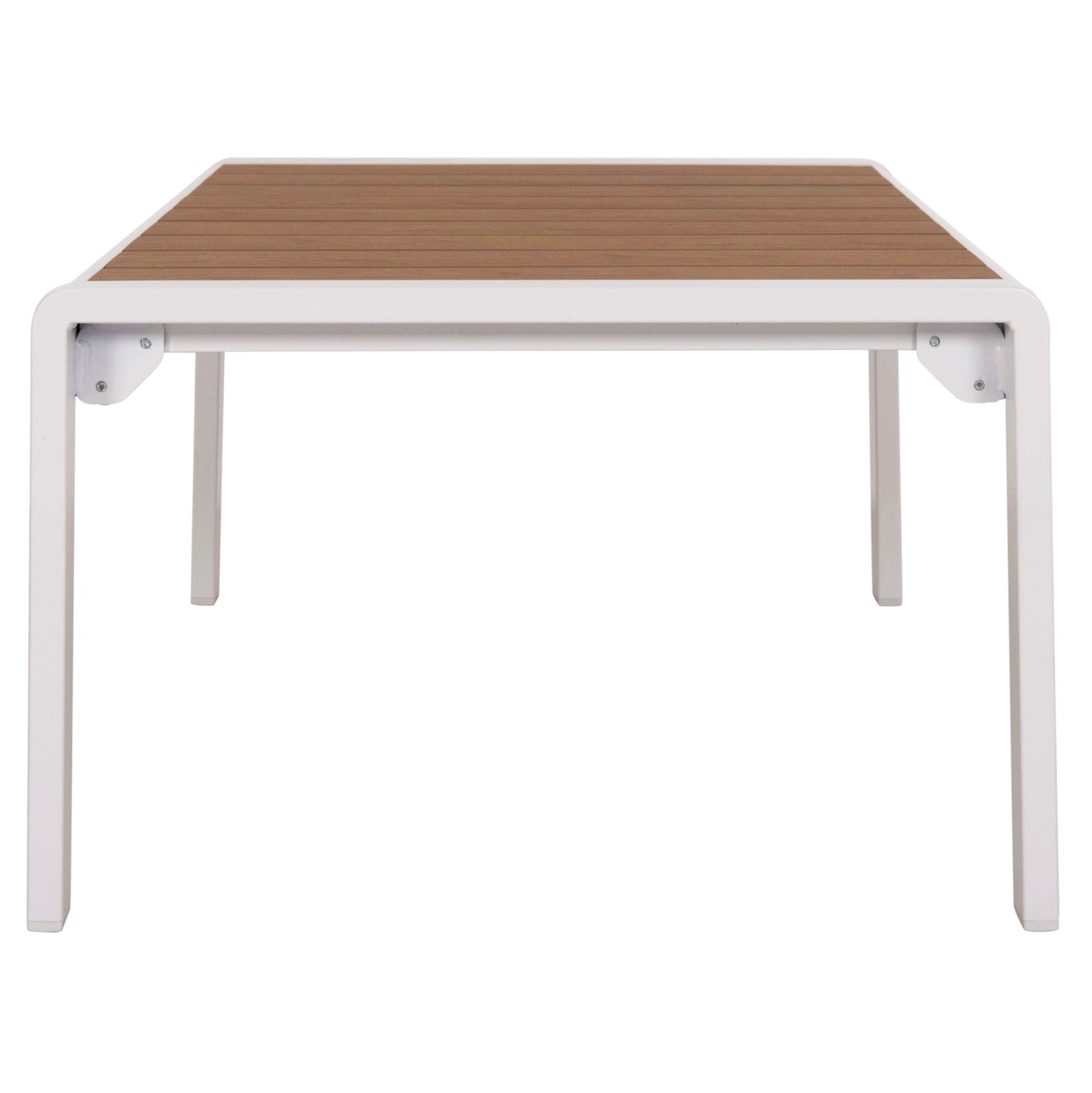 ΤΡΑΠΕΖΑΚΙ ΞΑΠΛΩΣΤΡΑΣ BENTRY ΑΛΟΥΜΙΝΙΟ ΛΕΥΚΟ POLYWOOD 100x56x35