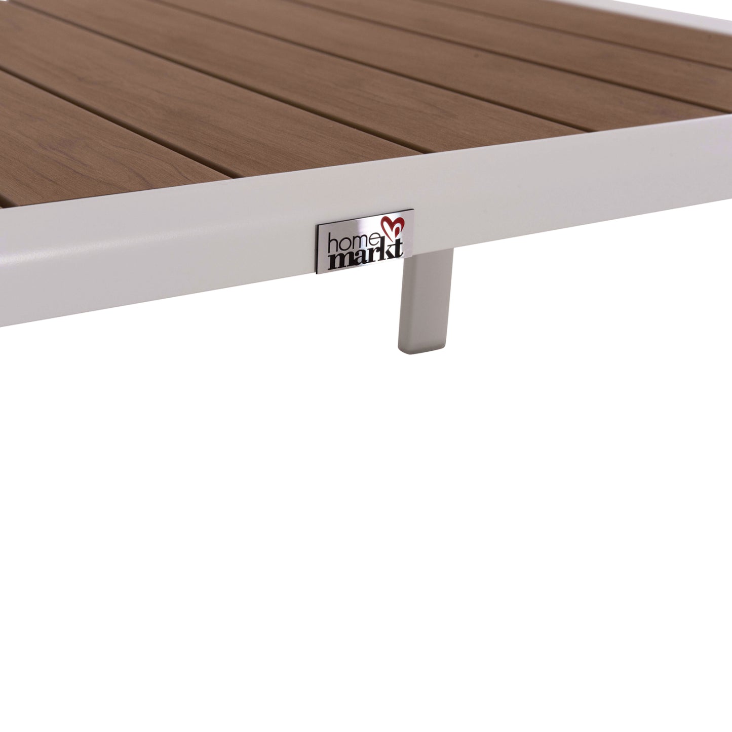 ΤΡΑΠΕΖΑΚΙ ΞΑΠΛΩΣΤΡΑΣ BENTRY ΑΛΟΥΜΙΝΙΟ ΛΕΥΚΟ POLYWOOD 100x56x35