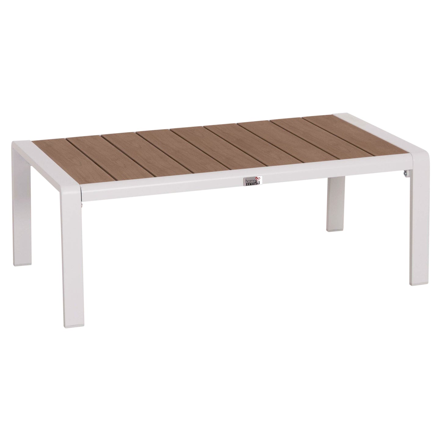 ΤΡΑΠΕΖΑΚΙ ΞΑΠΛΩΣΤΡΑΣ BENTRY ΑΛΟΥΜΙΝΙΟ ΛΕΥΚΟ POLYWOOD 100x56x35