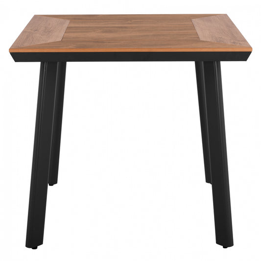 SQUARE ALUMINUM TABLE TABER ANTHRACITE WITH POLYWOOD TOP 80x80x73