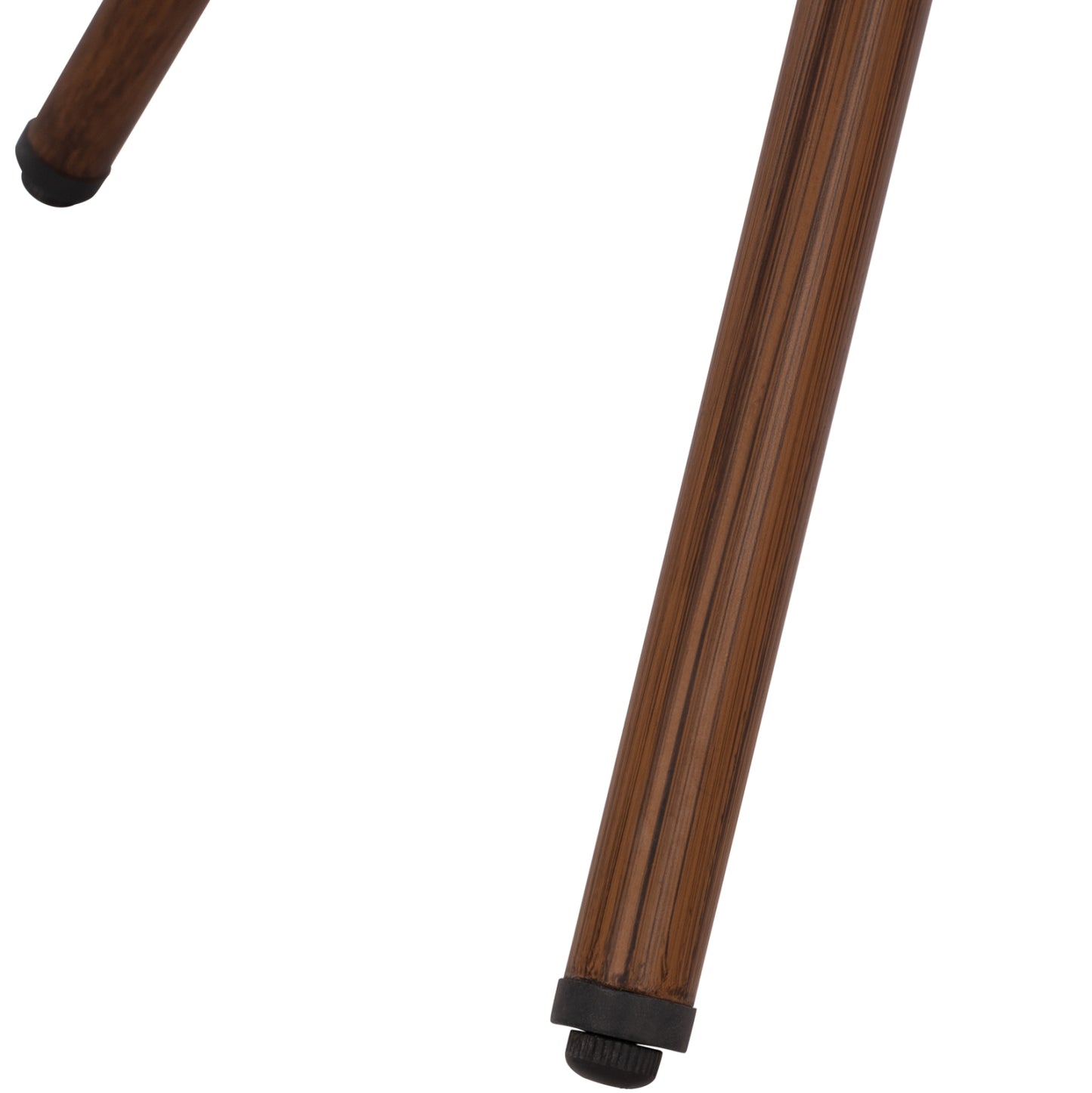 ΤΡΑΠΕΖΙ ΑΛΟΥΜΙΝΙΟΥ MOSES BAMBOO LOOK ΚΑΦΕ ΜΕ ΓΥΑΛΙ Φ70x76