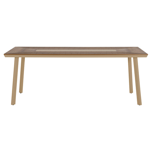 ΤΡΑΠΕΖΙ ΑΛΟΥΜΙΝΙΟΥ TABER ΚΑΠΟΥΤΣΙΝΟ ΜΕ POLYWOOD TOP 200x100x75