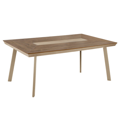 ΤΡΑΠΕΖΙ ΑΛΟΥΜΙΝΙΟΥ TABER ΚΑΠΟΥΤΣΙΝΟ ΜΕ POLYWOOD TOP 200x100x75