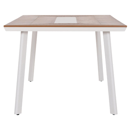 ΤΡΑΠΕΖΙ ΑΛΟΥΜΙΝΙΟΥ TABER ΛΕΥΚΟ ΜΕ POLYWOOD TOP 200x100x75