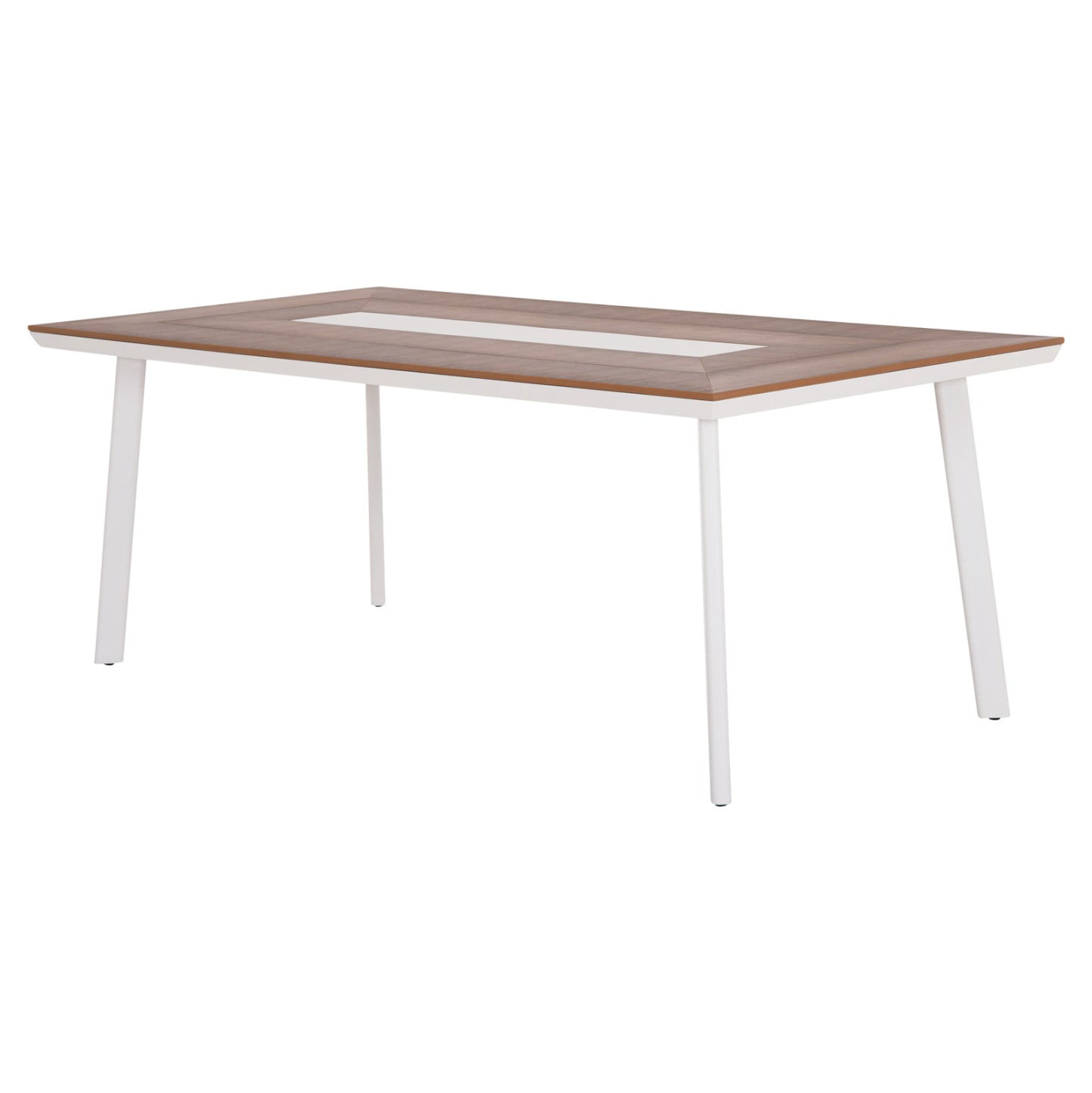 ΤΡΑΠΕΖΙ ΑΛΟΥΜΙΝΙΟΥ TABER ΛΕΥΚΟ ΜΕ POLYWOOD TOP 200x100x75