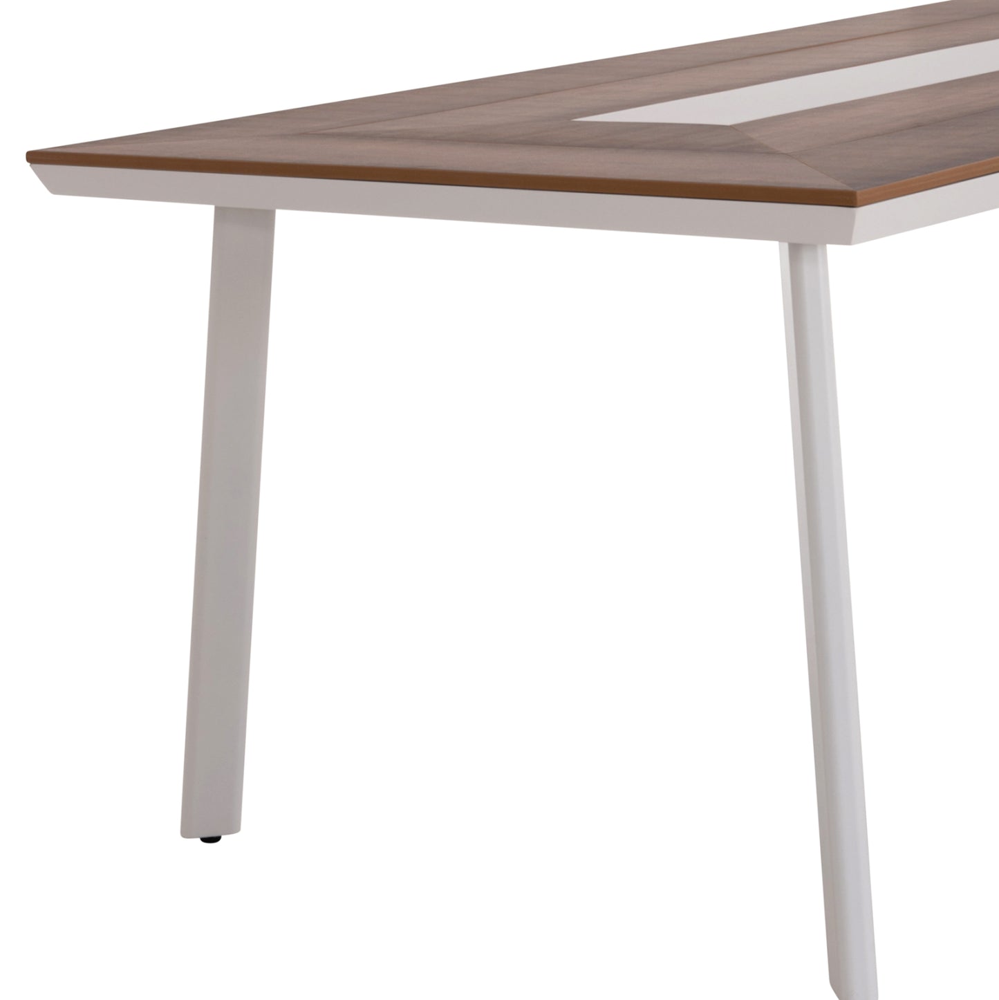 ΤΡΑΠΕΖΙ ΑΛΟΥΜΙΝΙΟΥ TABER ΛΕΥΚΟ ΜΕ POLYWOOD TOP 200x100x75