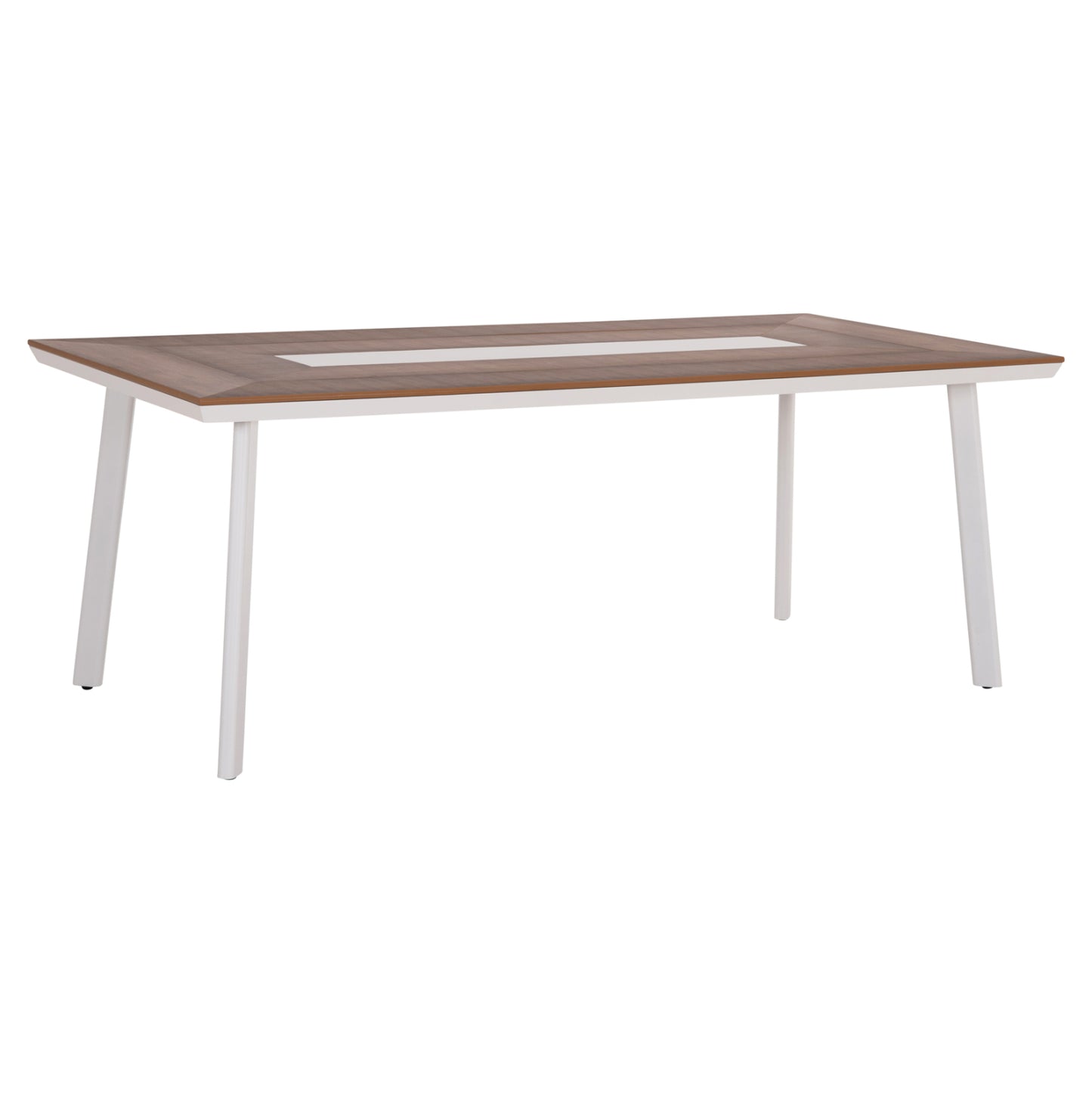 ΤΡΑΠΕΖΙ ΑΛΟΥΜΙΝΙΟΥ TABER ΛΕΥΚΟ ΜΕ POLYWOOD TOP 200x100x75