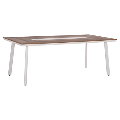ΤΡΑΠΕΖΙ ΑΛΟΥΜΙΝΙΟΥ TABER ΛΕΥΚΟ ΜΕ POLYWOOD TOP 200x100x75