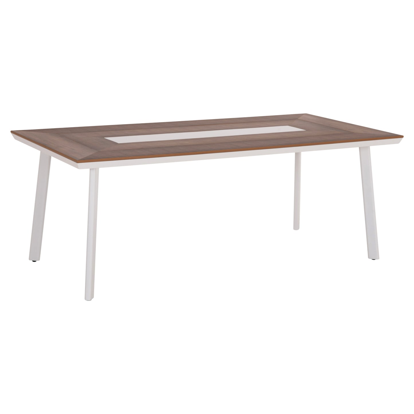 ΤΡΑΠΕΖΙ ΑΛΟΥΜΙΝΙΟΥ TABER ΛΕΥΚΟ ΜΕ POLYWOOD TOP 200x100x75
