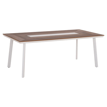 ΤΡΑΠΕΖΙ ΑΛΟΥΜΙΝΙΟΥ TABER ΛΕΥΚΟ ΜΕ POLYWOOD TOP 200x100x75