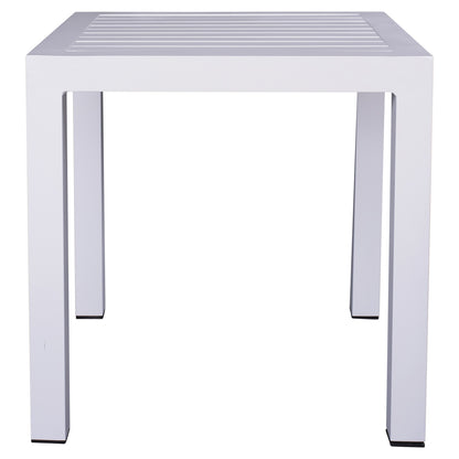 ΤΡΑΠΕΖΙ ΑΛΟΥΜΙΝΙΟΥ QIANA ΛΕΥΚΟ 45x45x45,5