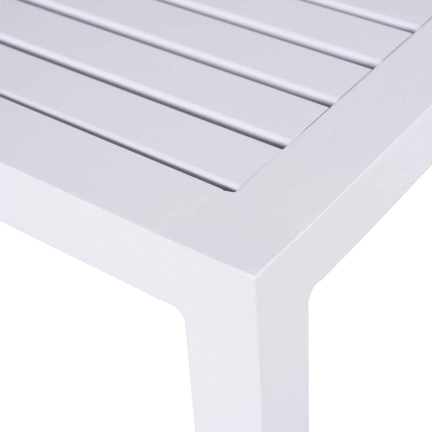 ΤΡΑΠΕΖΙ ΑΛΟΥΜΙΝΙΟΥ QIANA ΛΕΥΚΟ 45x45x45,5