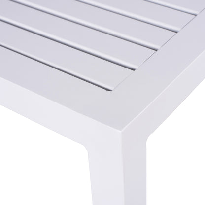 ΤΡΑΠΕΖΙ ΑΛΟΥΜΙΝΙΟΥ QIANA ΛΕΥΚΟ 45x45x45,5