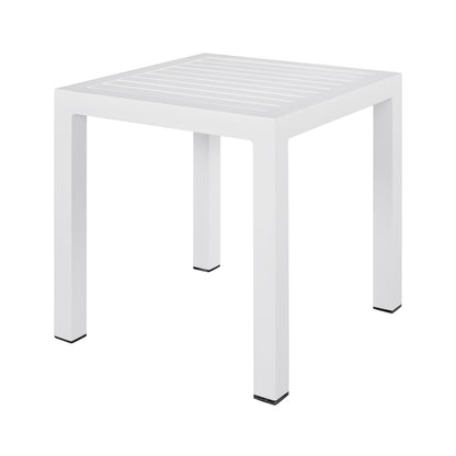 ΤΡΑΠΕΖΙ ΑΛΟΥΜΙΝΙΟΥ QIANA ΛΕΥΚΟ 45x45x45,5