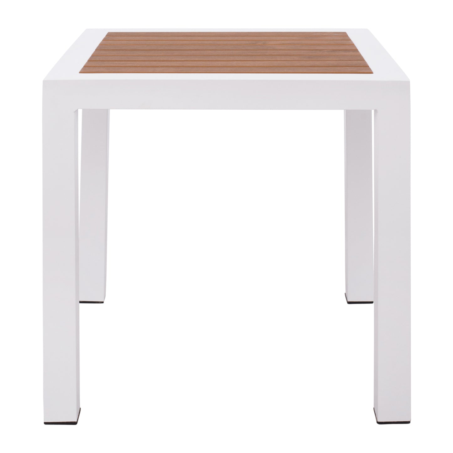 ΤΡΑΠΕΖΙ ΑΛΟΥΜΙΝΙΟΥ SABRA ΛΕΥΚΟ ΜΕ POLYWOOD 45x45x45,5