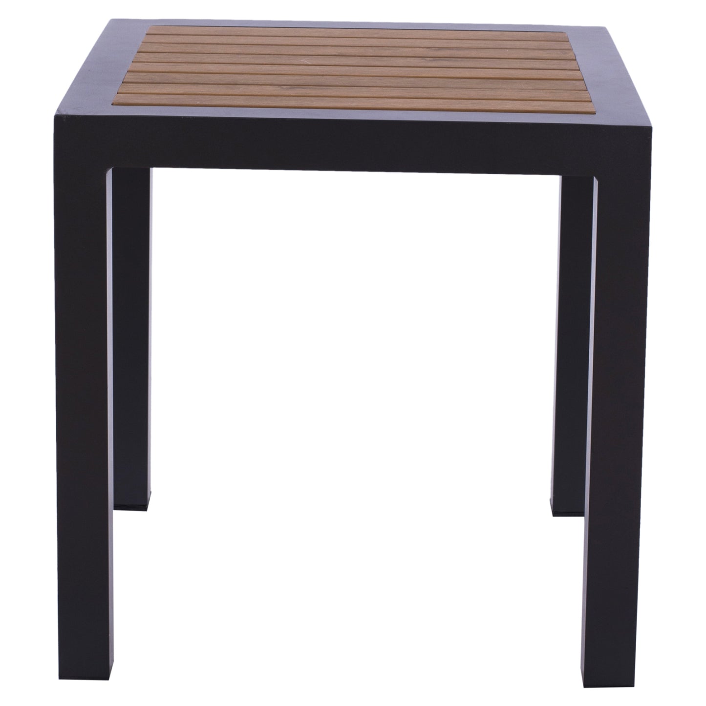 ΤΡΑΠΕΖΙ ΑΛΟΥΜΙΝΙΟΥ SABRA ΓΚΡΙ ΜΕ POLYWOOD 45x45x45,5