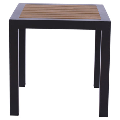 ΤΡΑΠΕΖΙ ΑΛΟΥΜΙΝΙΟΥ SABRA ΓΚΡΙ ΜΕ POLYWOOD 45x45x45,5