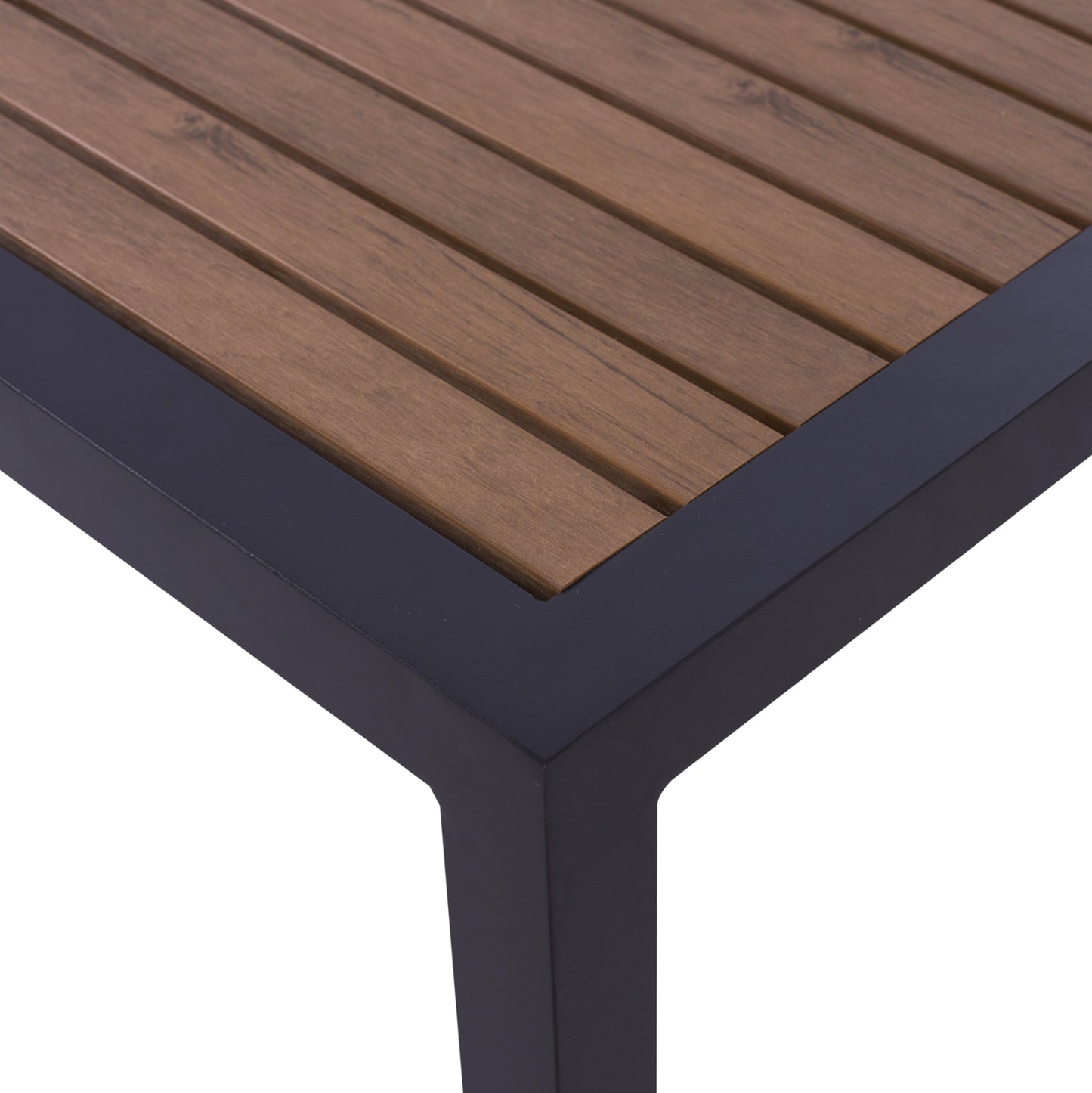 ΤΡΑΠΕΖΙ ΑΛΟΥΜΙΝΙΟΥ SABRA ΓΚΡΙ ΜΕ POLYWOOD 45x45x45,5
