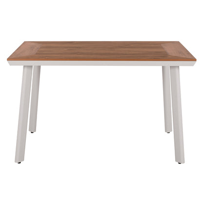 ΤΡΑΠΕΖΙ ΑΛΟΥΜΙΝΙΟΥ TABER ΛΕΥΚΟ ΜΕ ΕΠΙΦΑΝΕΙΑ POLYWOOD 120x80x72,5