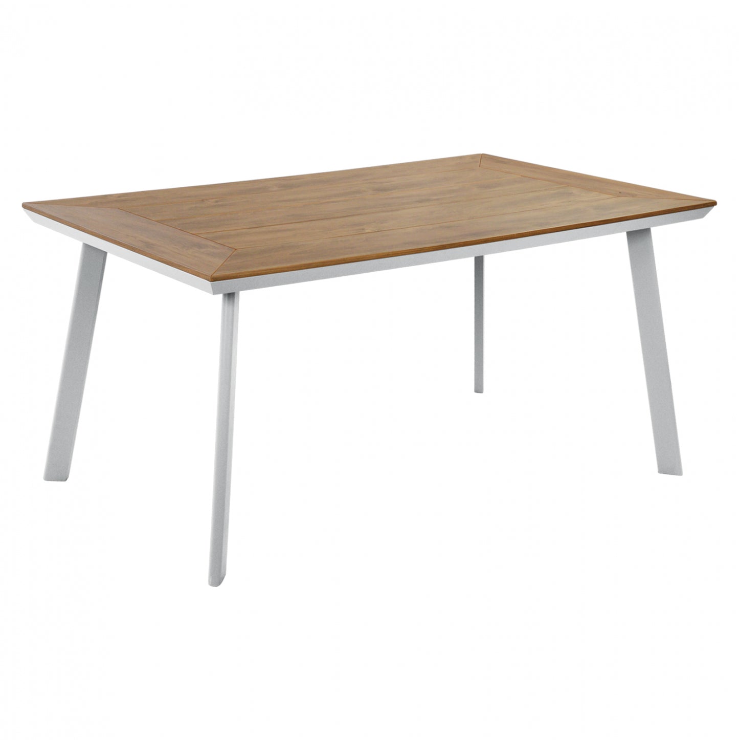 ΤΡΑΠΕΖΙ ΑΛΟΥΜΙΝΙΟΥ TABER ΜΕ POLYWOOD ΛΕΥΚΟ 160x92x72