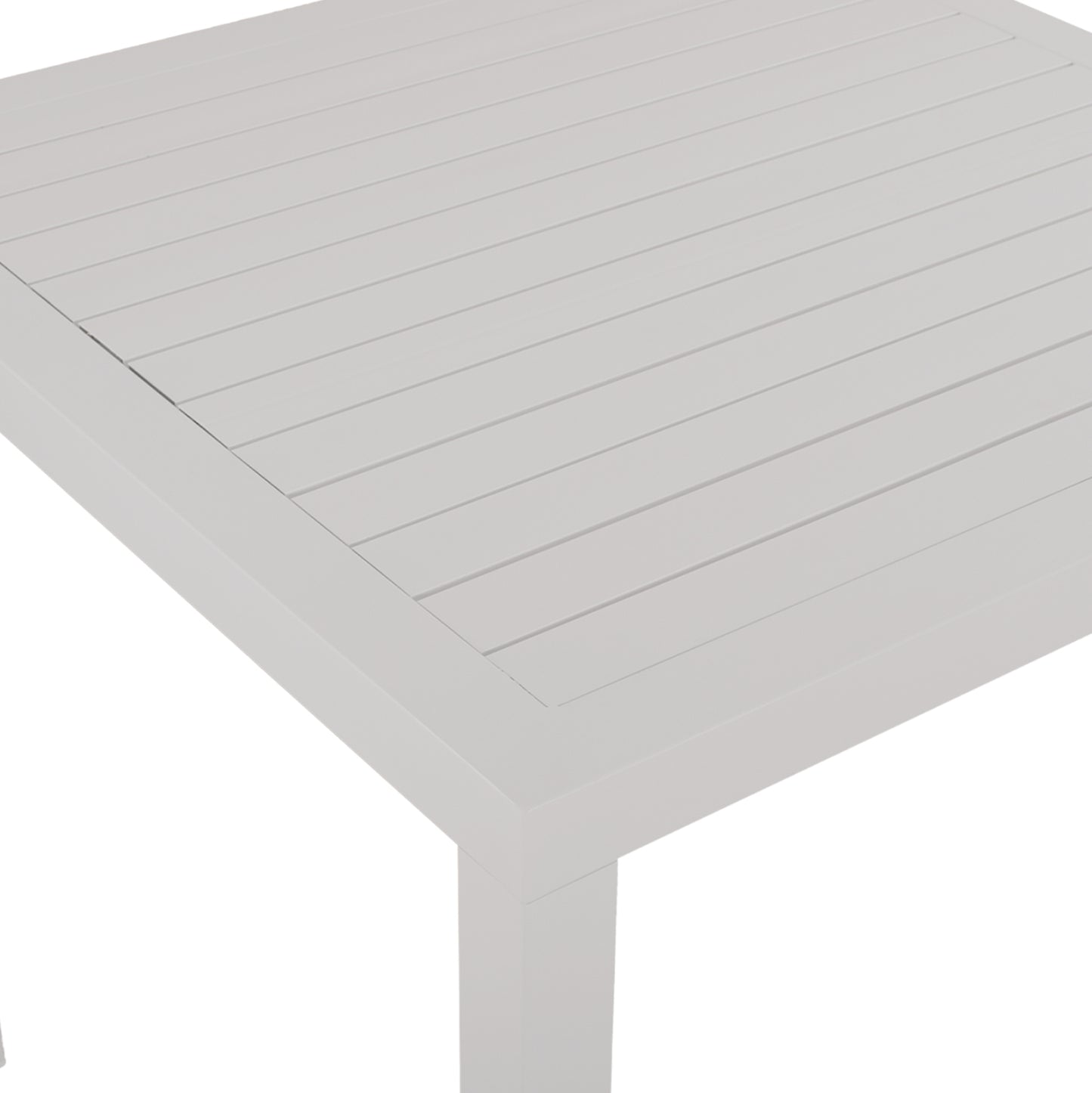 ΤΡΑΠΕΖΙ ΑΛΟΥΜΙΝΙΟΥ SAHIRA ΣΕ ΛΕΥΚΗ ΑΠΟΧΡΩΣΗ 120x80x75,5